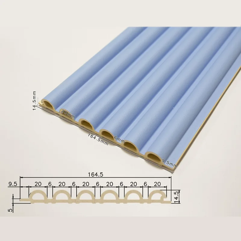 156 Dutý půlkruhový 6-mřížkový drážkovaný panel