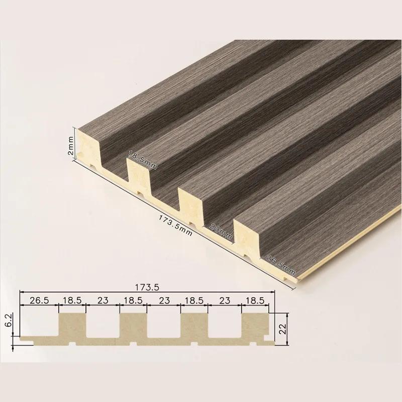 166 Plný 4-mřížkový žlábkovaný panel