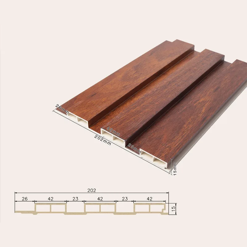 195-15 Dutý 3-mřížkový drážkovaný panel 195-15 Dutý 3-mřížkový drážkovaný panel
