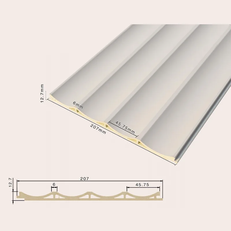 207 Dutý zapuštěný 4-mřížkový drážkovaný panel