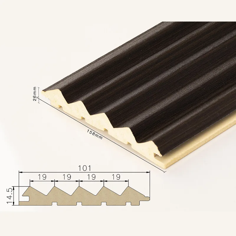 95 Plný speciální tvarovaný 5-mřížkový drážkovaný panel